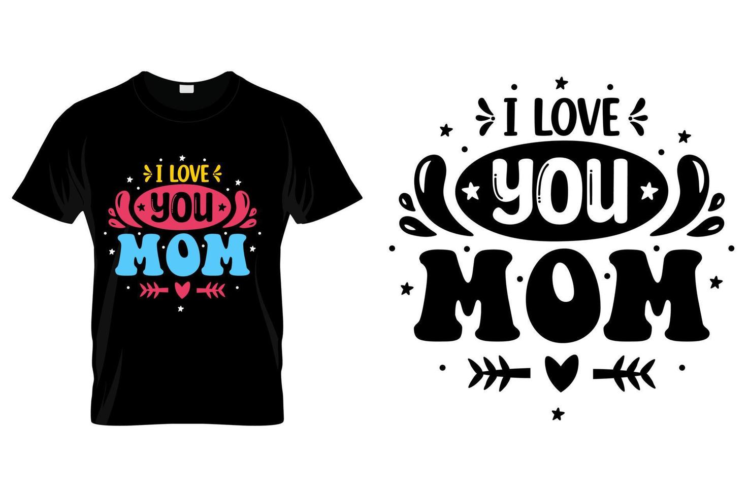 Typografie Mama T-Shirt Design Vektor Mutter Tag Zitate