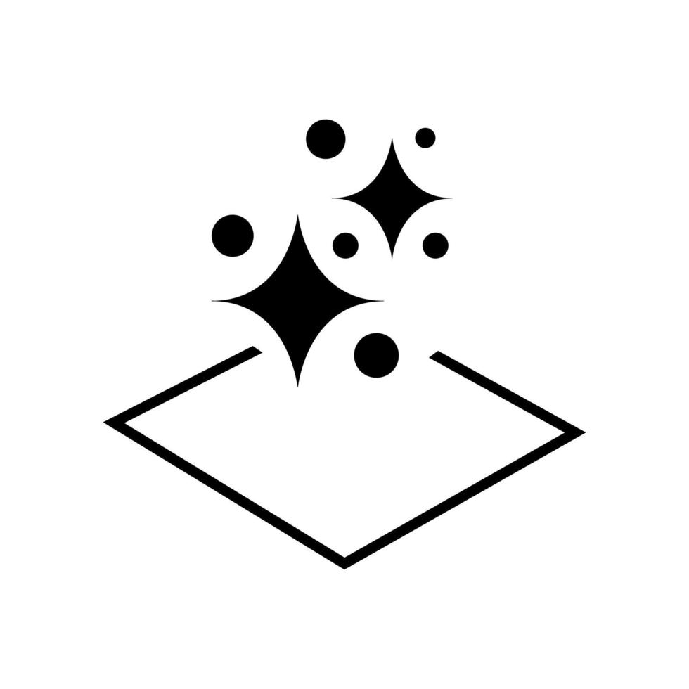 rena yta vektor ikon. lätt rengöring illustration tecken eller symbol.