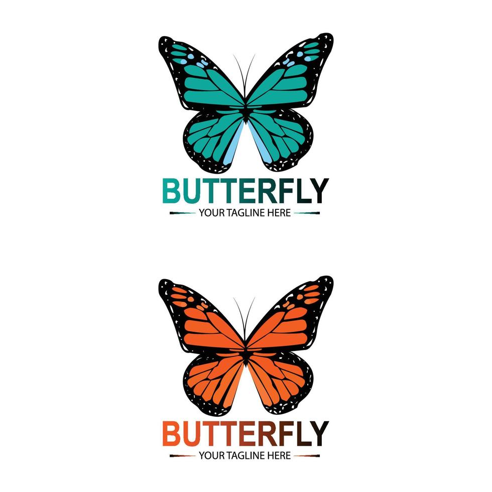 Schmetterling Logo Design Vektor
