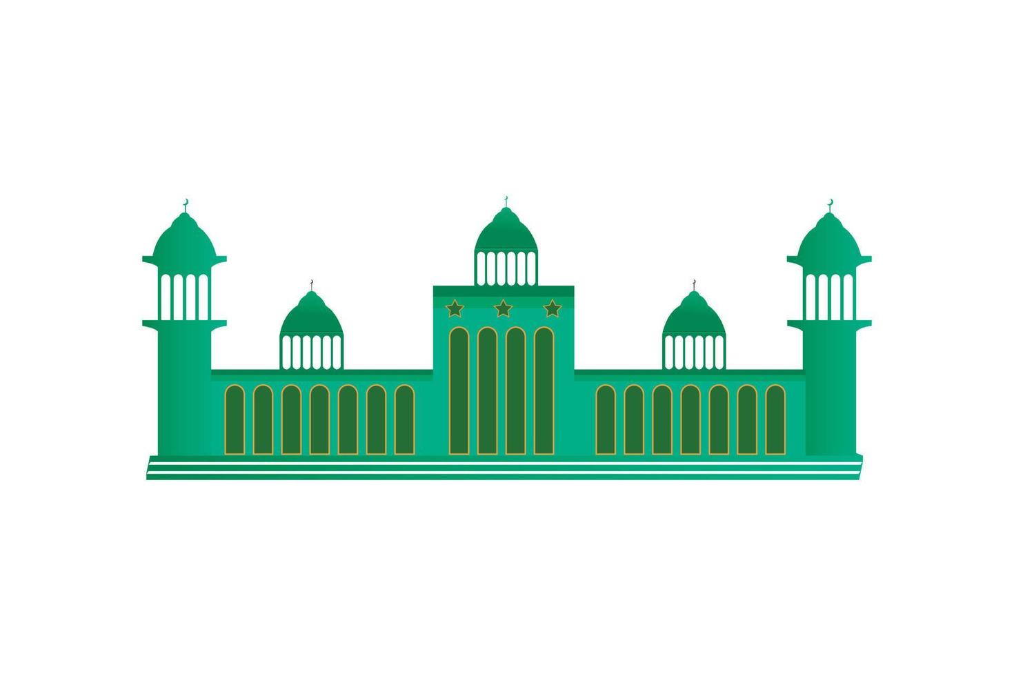 Laternen steht im das Wüste beim Nacht Himmel, Laterne islamisch Moschee, Halbmond Mond Ramadan kareem thematisch Illustration Hintergrund vektor