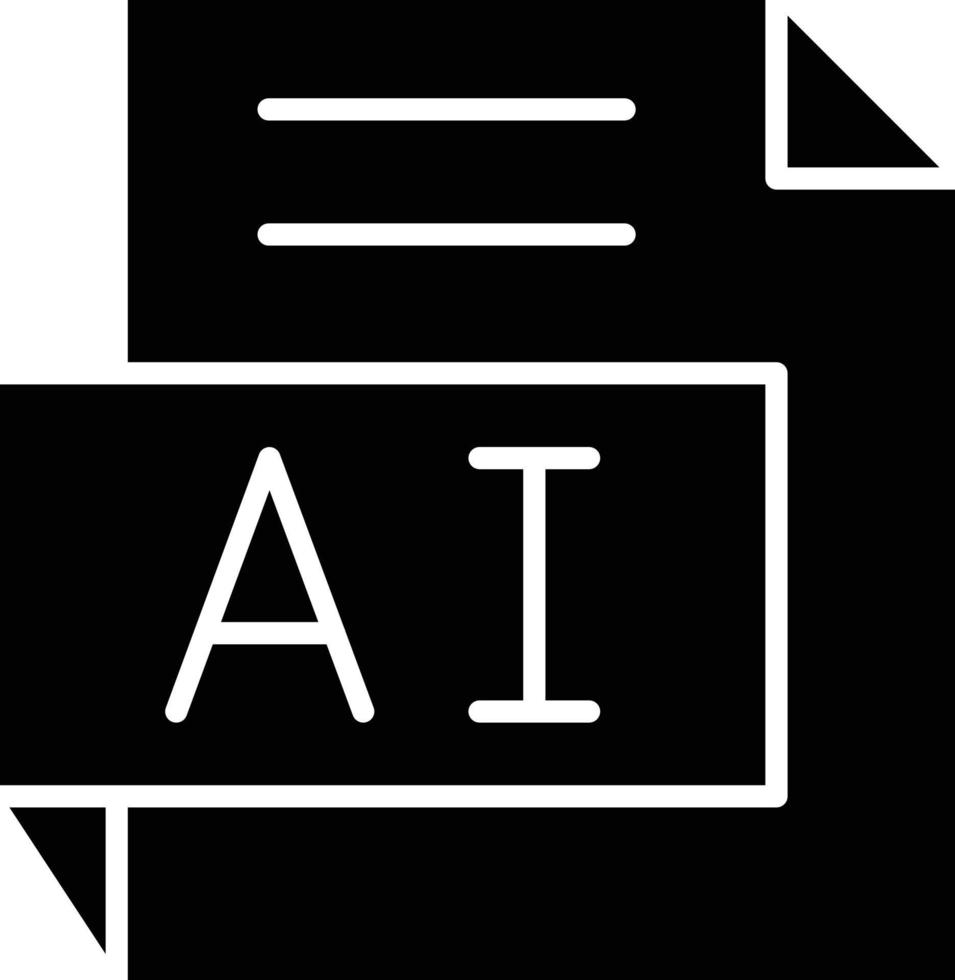 Vektor Design ai Symbol Stil