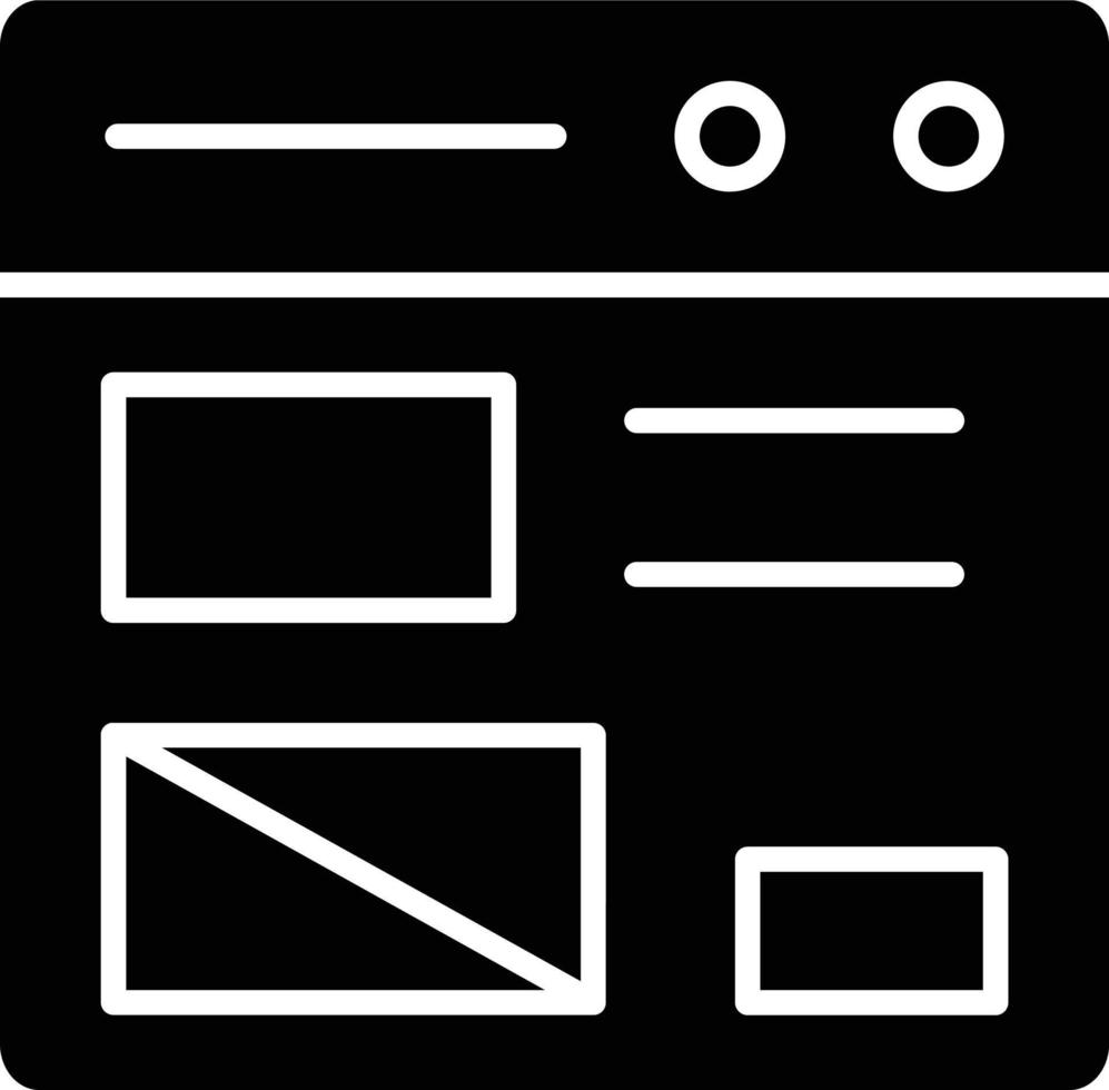 Vektor Design Attrappe, Lehrmodell, Simulation Design Symbol Stil