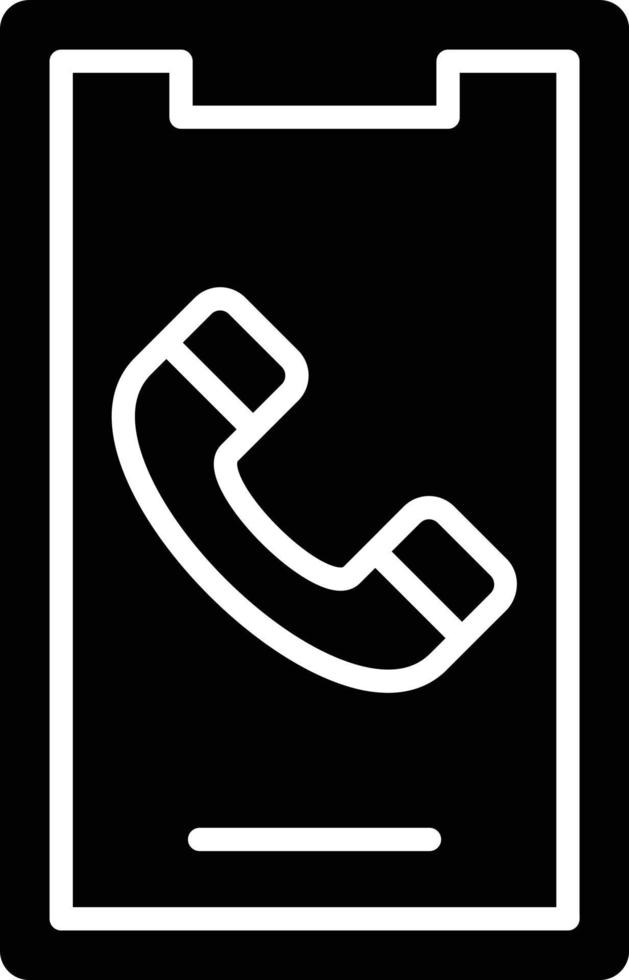 Vektor Design Handy, Mobiltelefon Anruf Symbol Stil