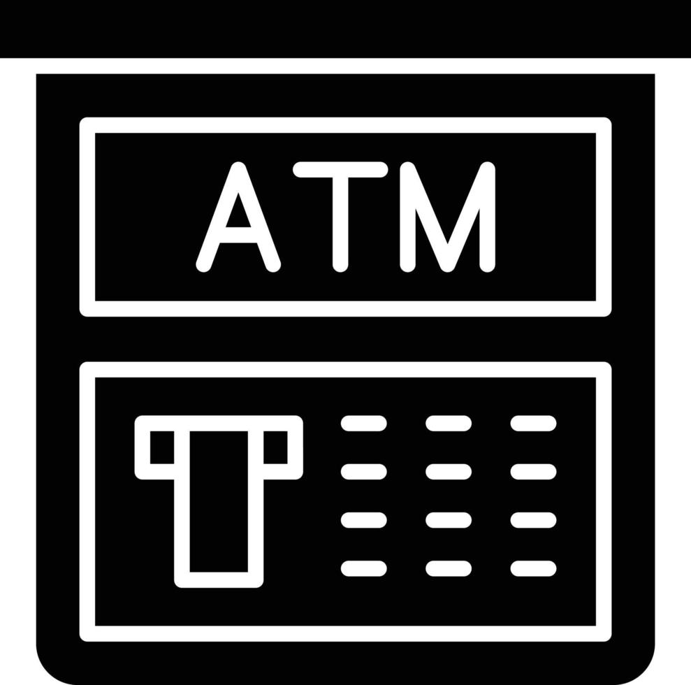 Vektor Design Geldautomat Maschine Symbol Stil