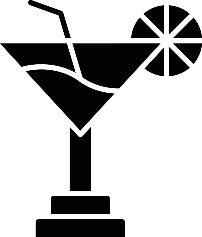 Vektor Design Cocktail Symbol Stil