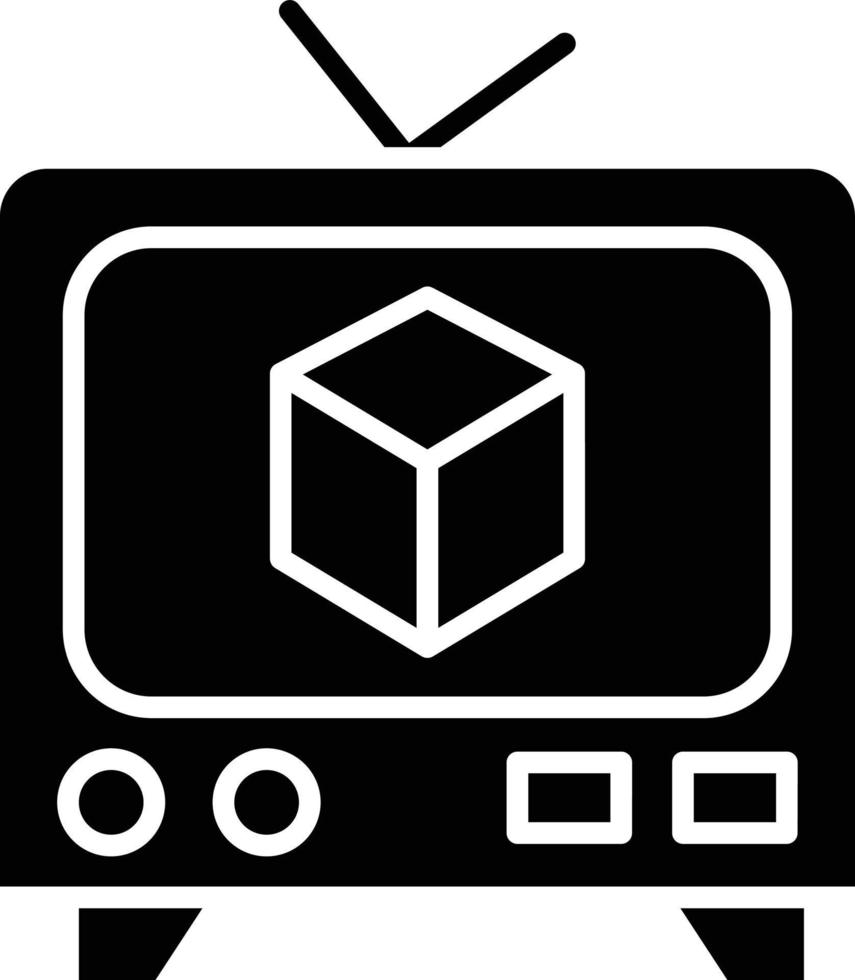 Vektor Design Fernsehen Symbol Stil