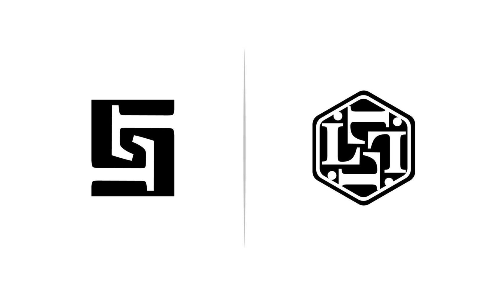 initial l logo mall design vektor