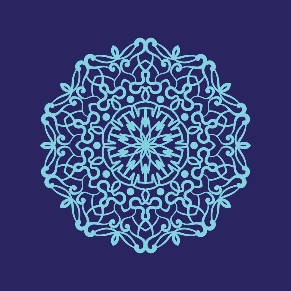 kreisförmig Mandala zum Henna, mehndi, Tätowierung, Dekoration. dekorativ Ornament im ethnisch orientalisch Stil. Färbung Buch Buchseite. islamisch Mandala Design. vektor