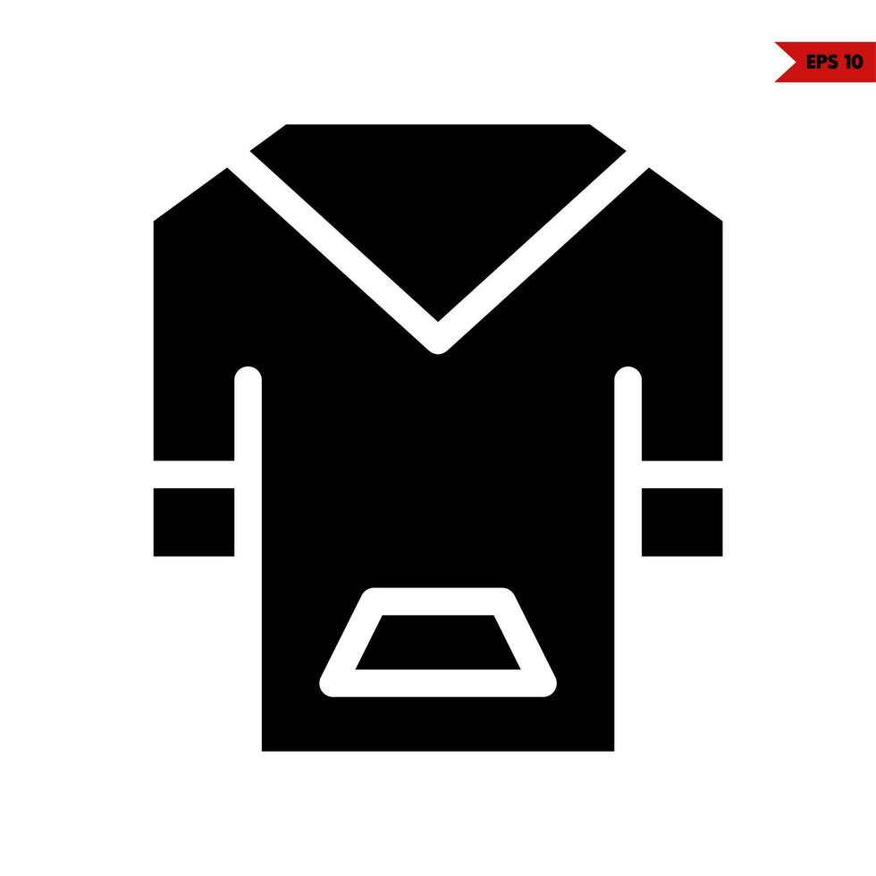 T-Shirt-Glyphe-Symbol vektor