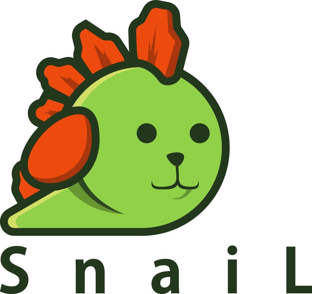 snigel logotyp design vektor konst