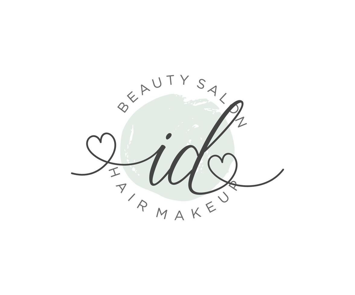 Initiale Ich würde feminin Logo Sammlungen Vorlage. Handschrift Logo von Initiale Unterschrift, Hochzeit, Mode, Schmuck, Boutique, Blumen- und botanisch mit kreativ Vorlage zum irgendein Unternehmen oder Geschäft. vektor