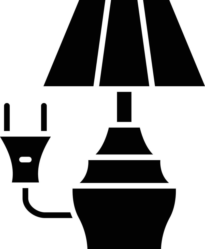 vektor design elektrisk lampa ikon stil