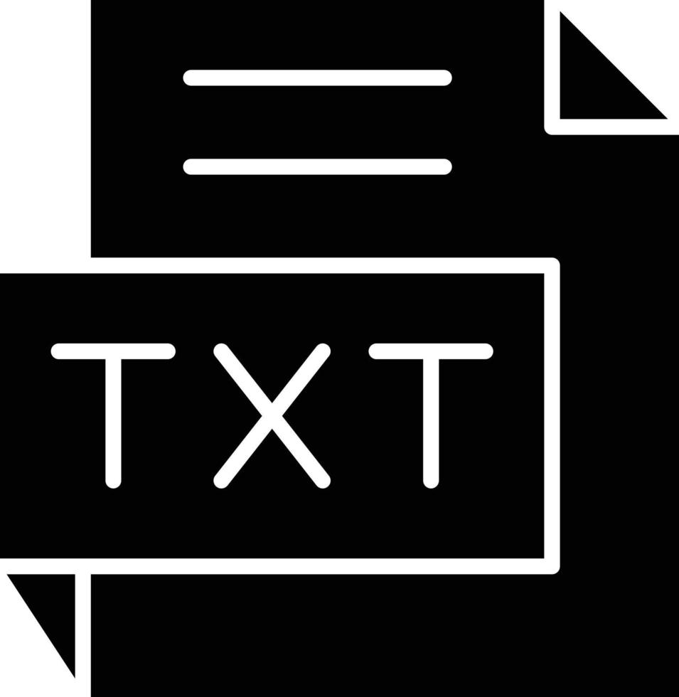 Vektor Design TXT Symbol Stil