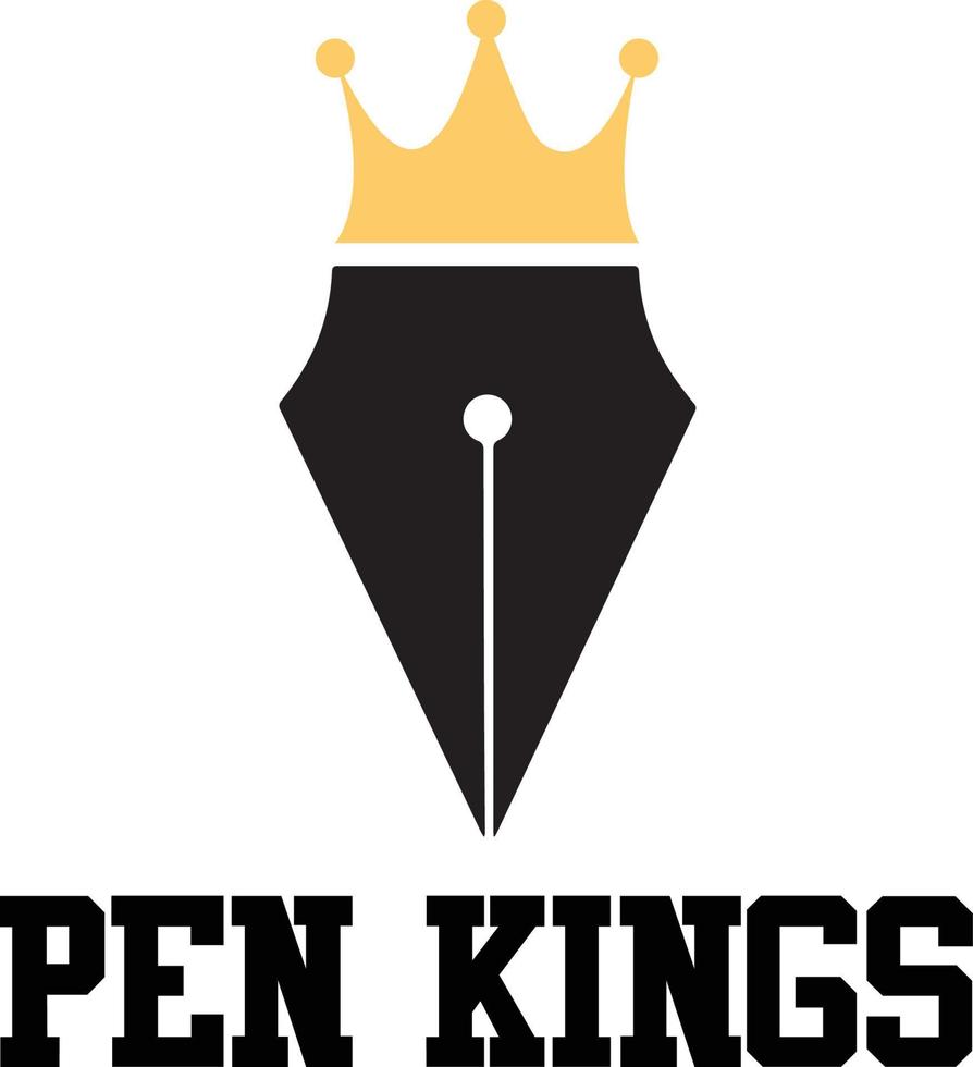 penna kungar logotyp vektor fil