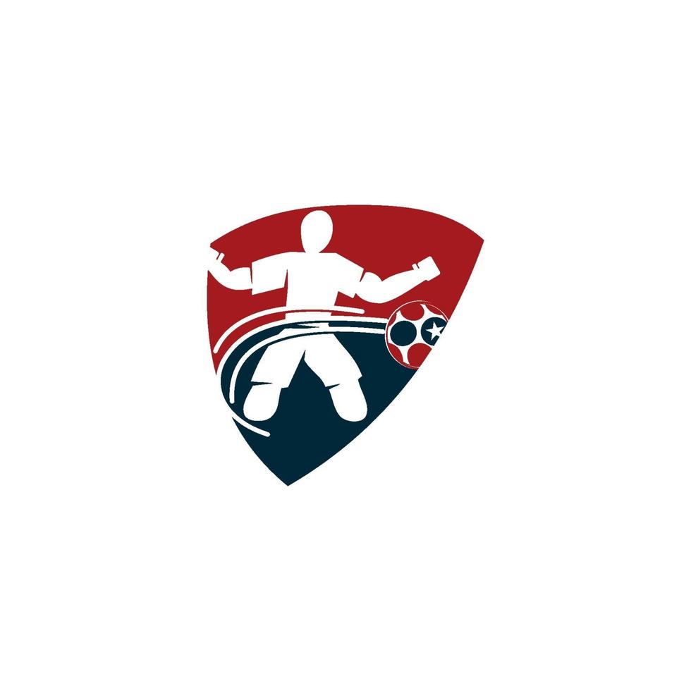 Fußball Fußball Abzeichen Logo Design Vorlagen Sport Vektor