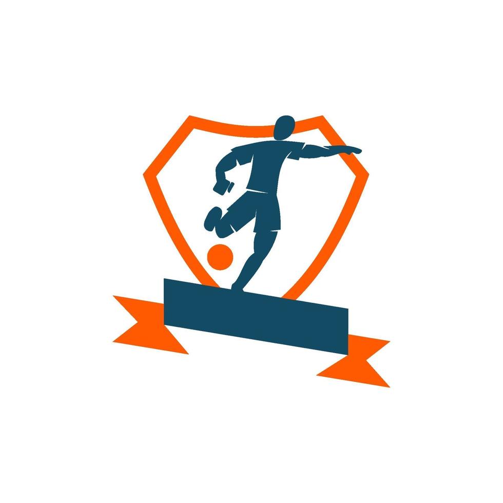 fotboll fotboll badge logo design mallar sport vektor