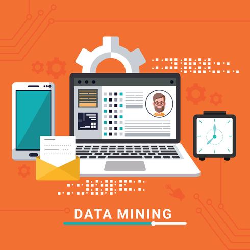 Data Mining-Illustration vektor