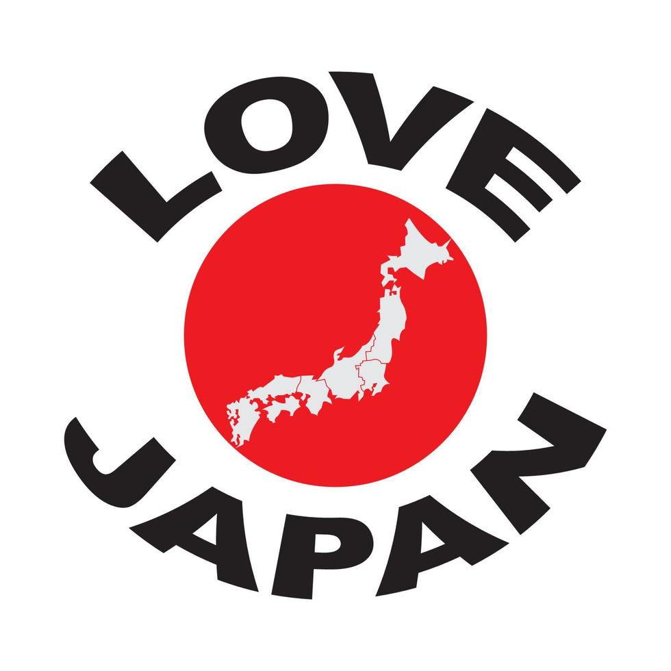 Japan Karte Symbol einfach Symbol, Abbildung Design Vorlage vektor