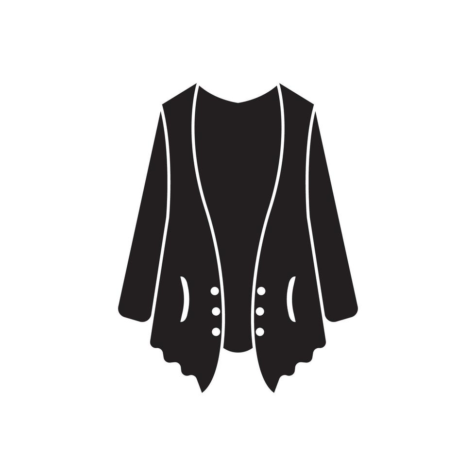 cardigan symbol ikon, logotyp illustration design mall vektor