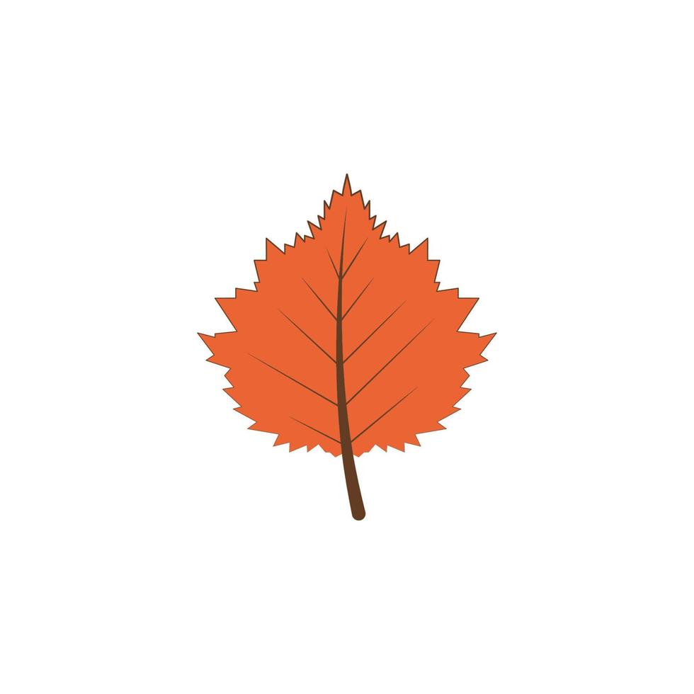 höst orange Färg blad vektor ikon