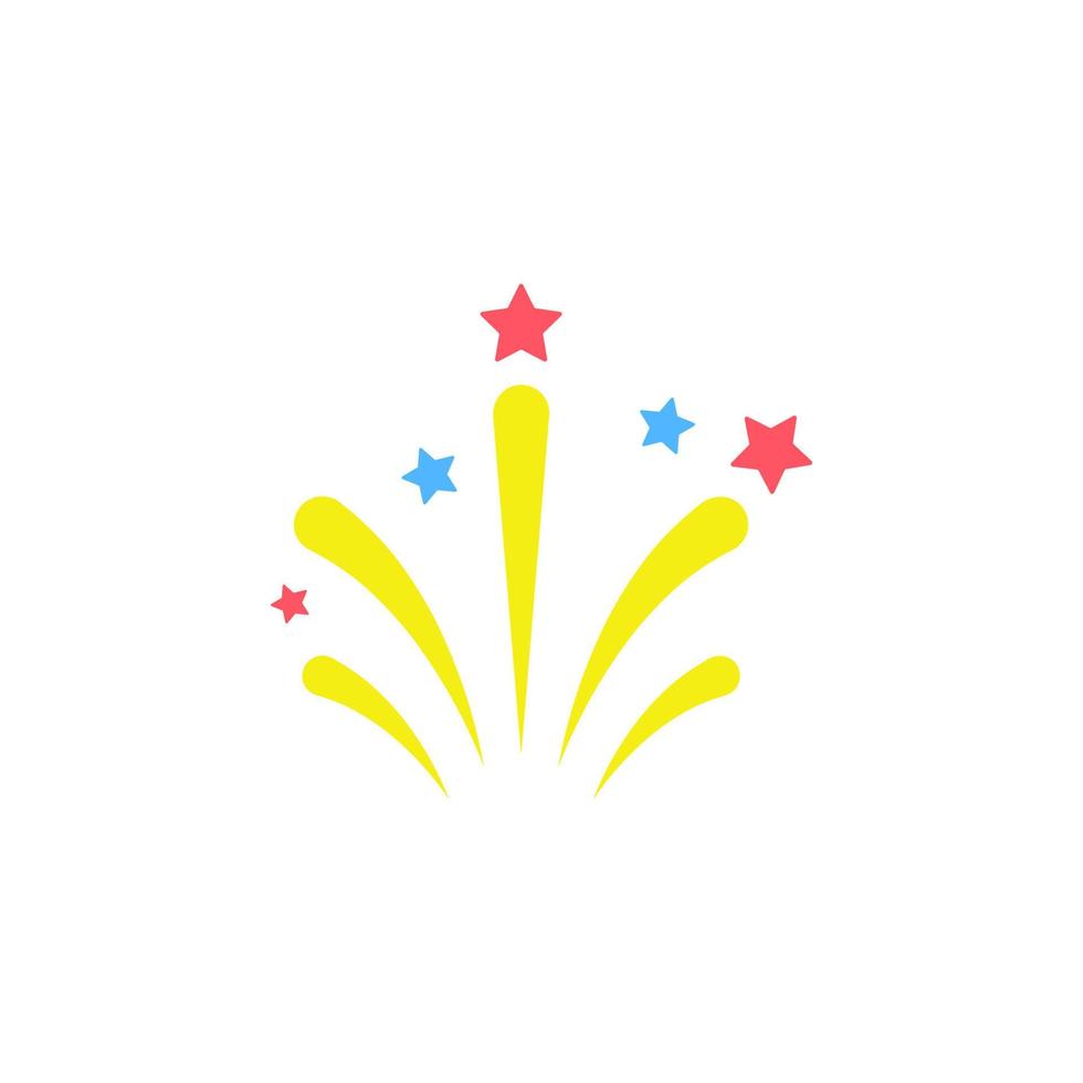 Feuerwerk farbig Vektor Symbol