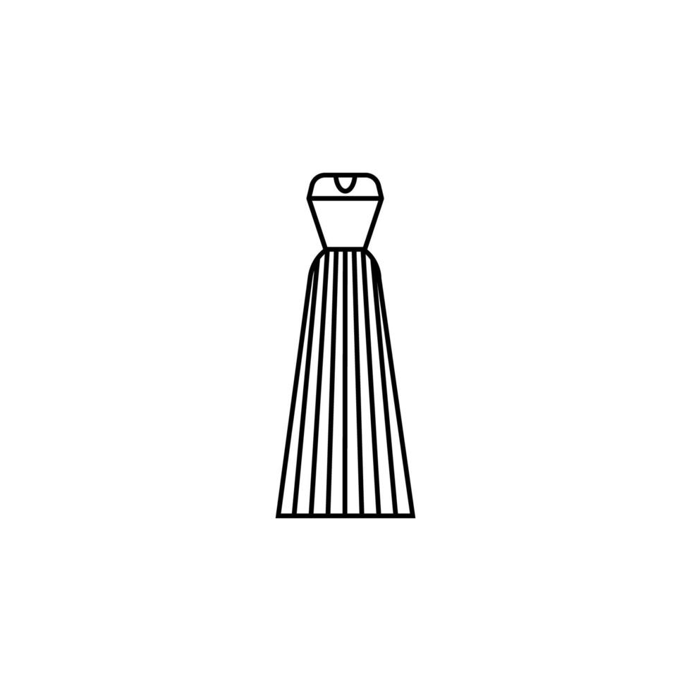 Hochzeit Kleider, Kleider Vektor Symbol