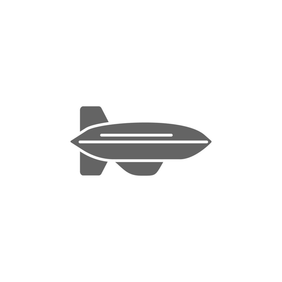 Luftschiff Flugzeug Vektor Symbol