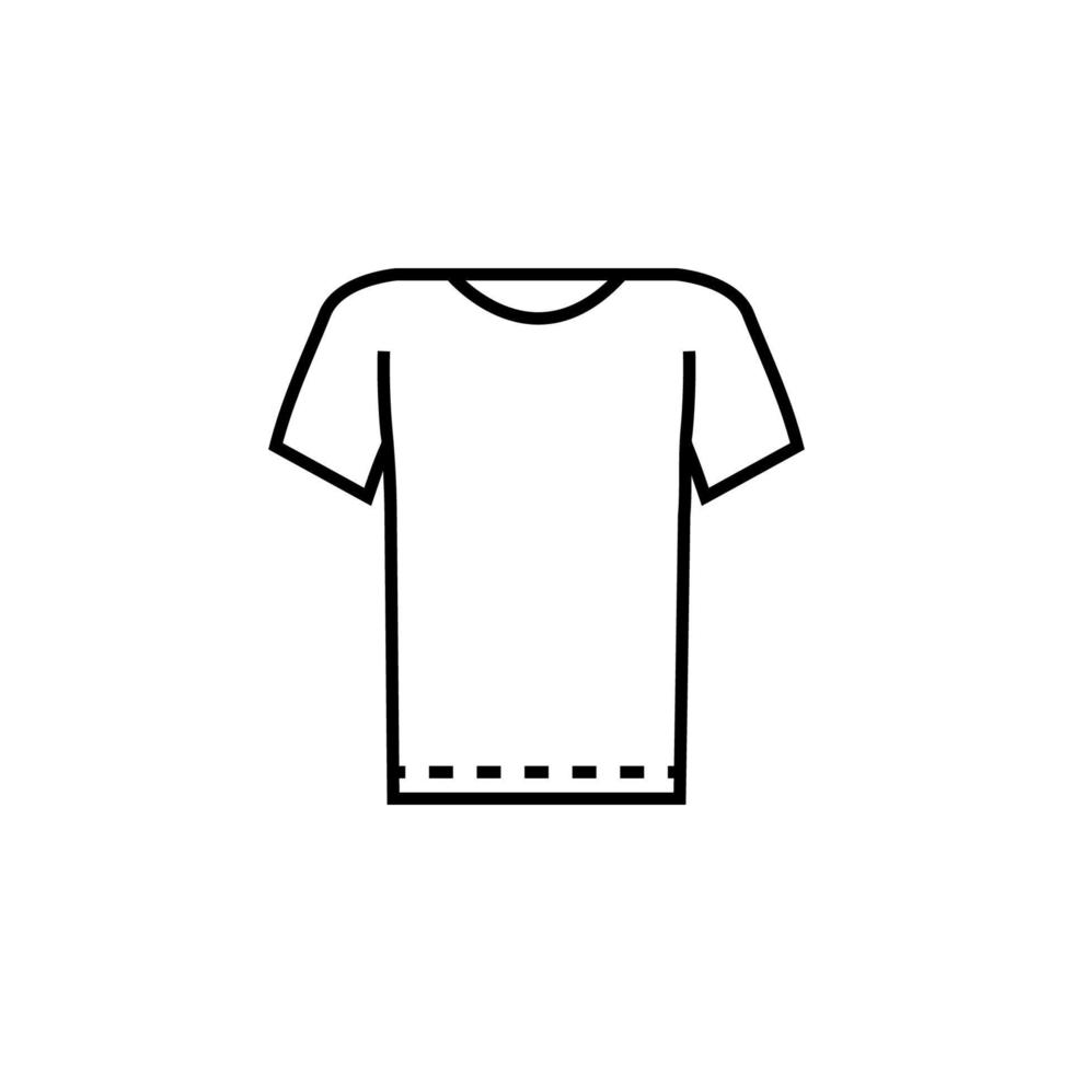 Kleider Ärmel T-Shirt Vektor Symbol