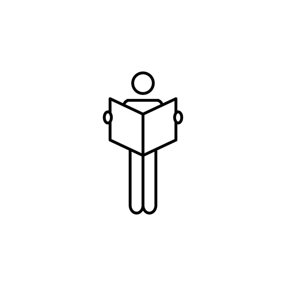 Buch, Leser Vektor Symbol