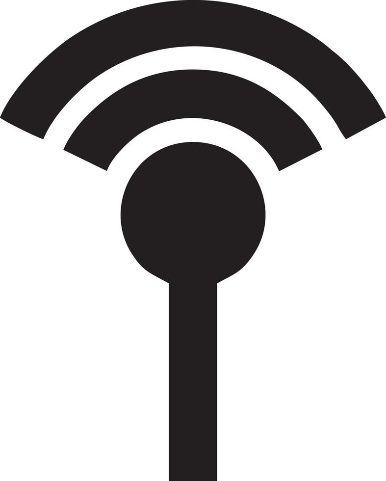 signal kommunikation information förbindelse trådlös ikon symbol vektor bild, illustration av de nätverk wiFi i svart bild. eps 10