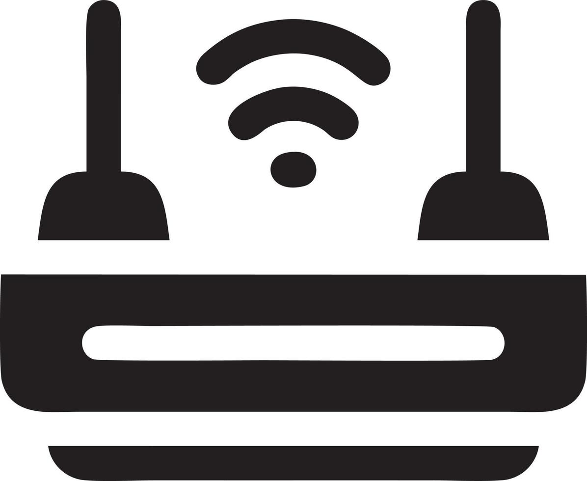 signal kommunikation information förbindelse trådlös ikon symbol vektor bild, illustration av de nätverk wiFi i svart bild. eps 10