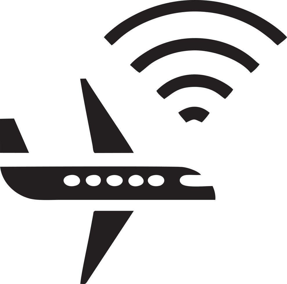 Signal Kommunikation Information Verbindung kabellos Symbol Symbol Vektor Bild, Illustration von das Netzwerk W-lan im schwarz Bild. eps 10