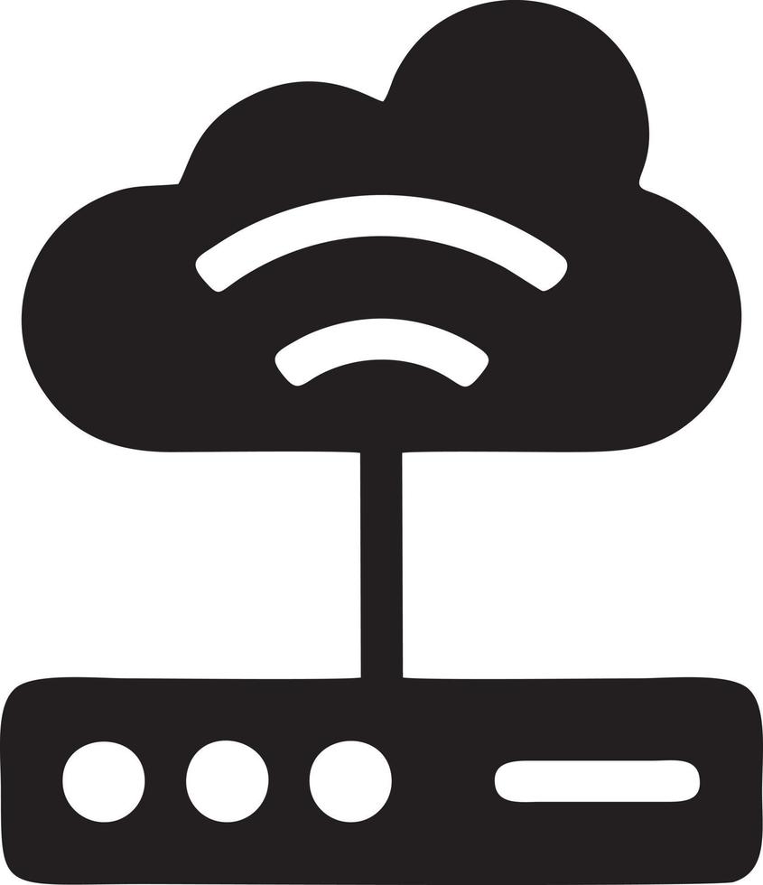 Signal Kommunikation Information Verbindung kabellos Symbol Symbol Vektor Bild, Illustration von das Netzwerk W-lan im schwarz Bild. eps 10