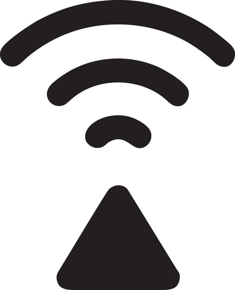 signal kommunikation information förbindelse trådlös ikon symbol vektor bild, illustration av de nätverk wiFi i svart bild. eps 10