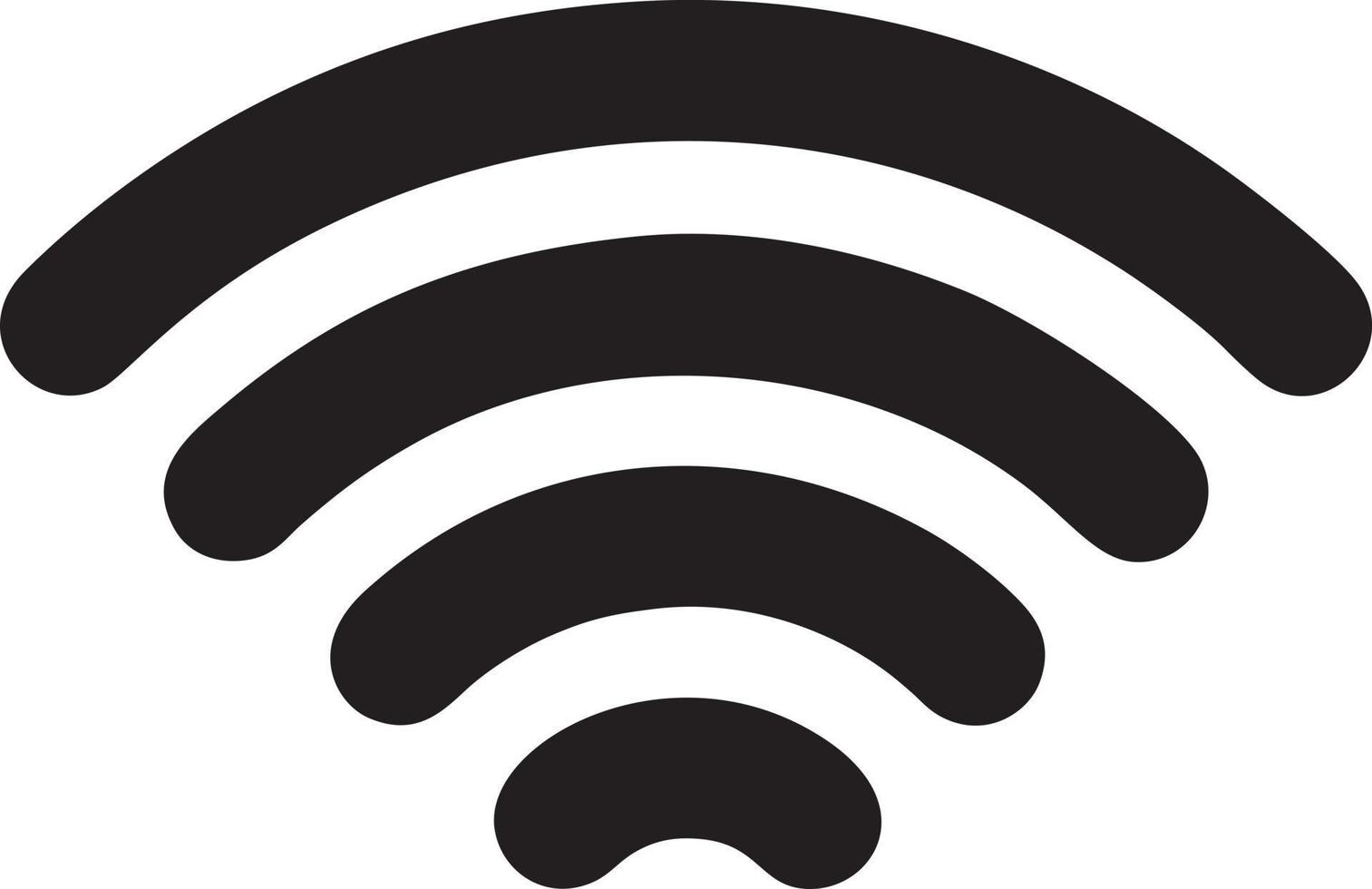 signal kommunikation information förbindelse trådlös ikon symbol vektor bild, illustration av de nätverk wiFi i svart bild. eps 10