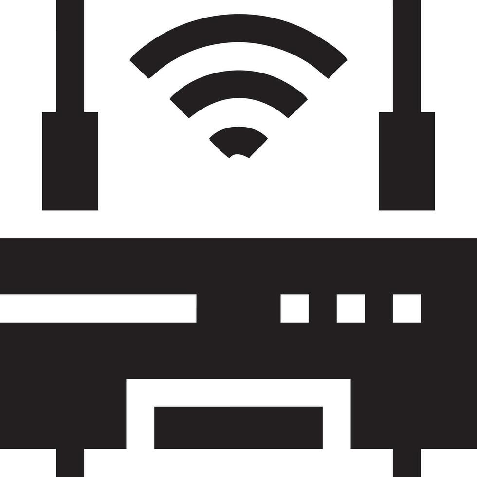 signal kommunikation information förbindelse trådlös ikon symbol vektor bild, illustration av de nätverk wiFi i svart bild. eps 10