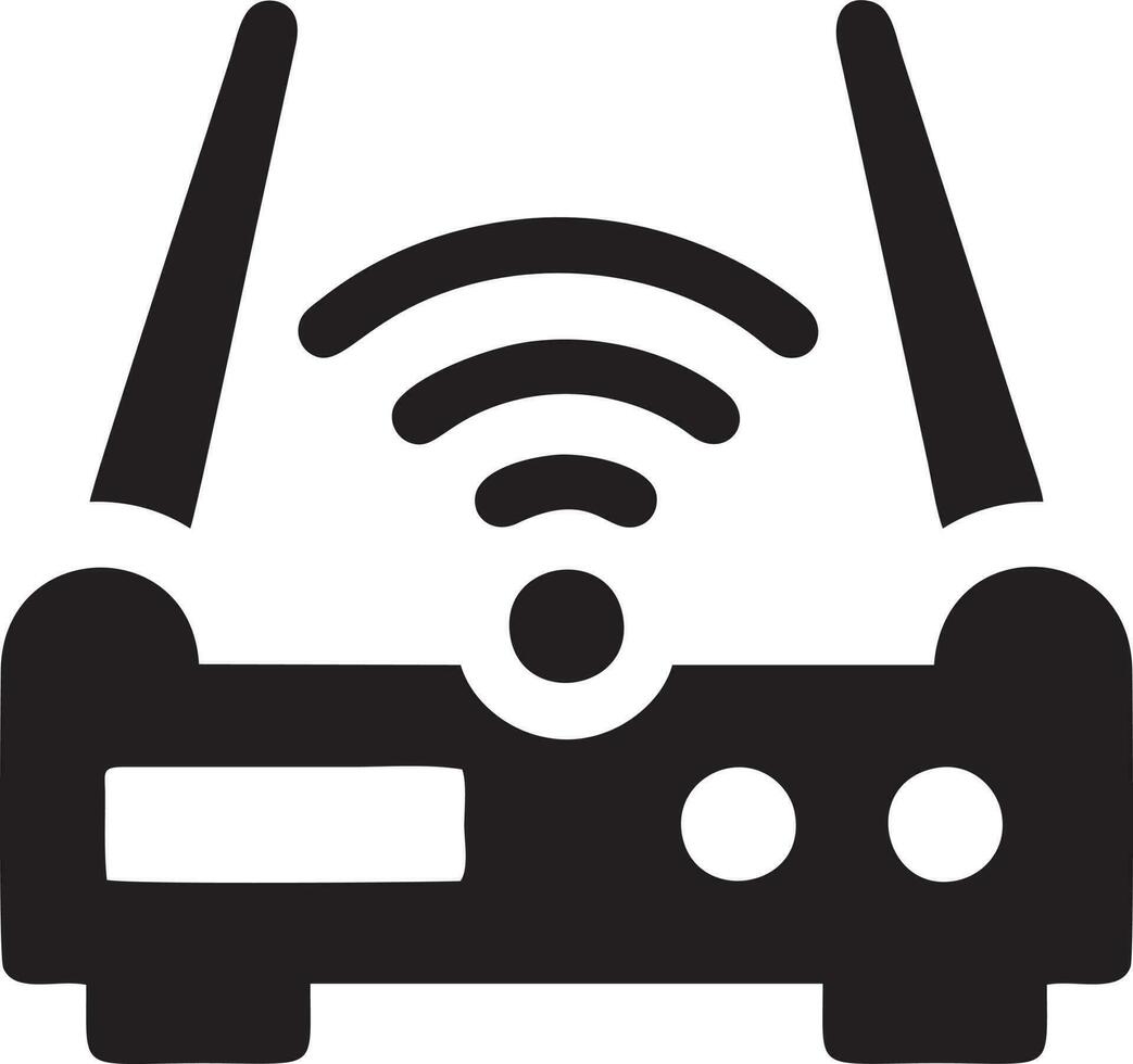 signal kommunikation information förbindelse trådlös ikon symbol vektor bild, illustration av de nätverk wiFi i svart bild. eps 10