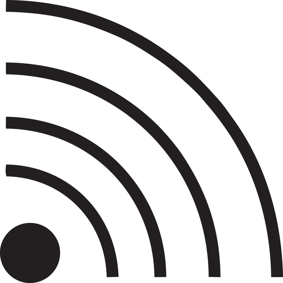 signal kommunikation information förbindelse trådlös ikon symbol vektor bild, illustration av de nätverk wiFi i svart bild. eps 10