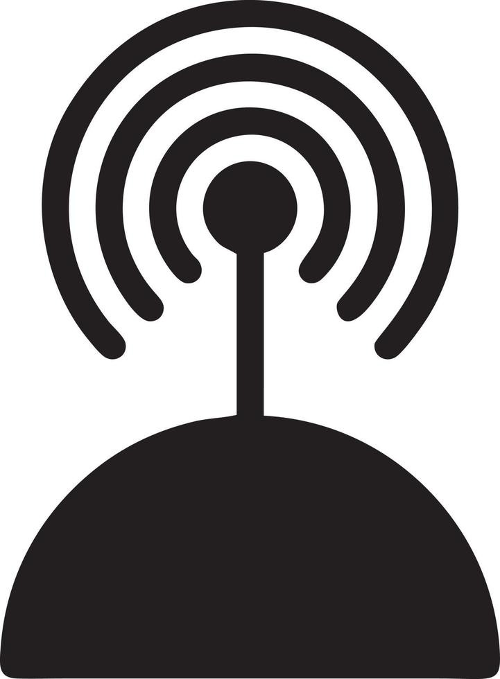 signal kommunikation information förbindelse trådlös ikon symbol vektor bild, illustration av de nätverk wiFi i svart bild. eps 10