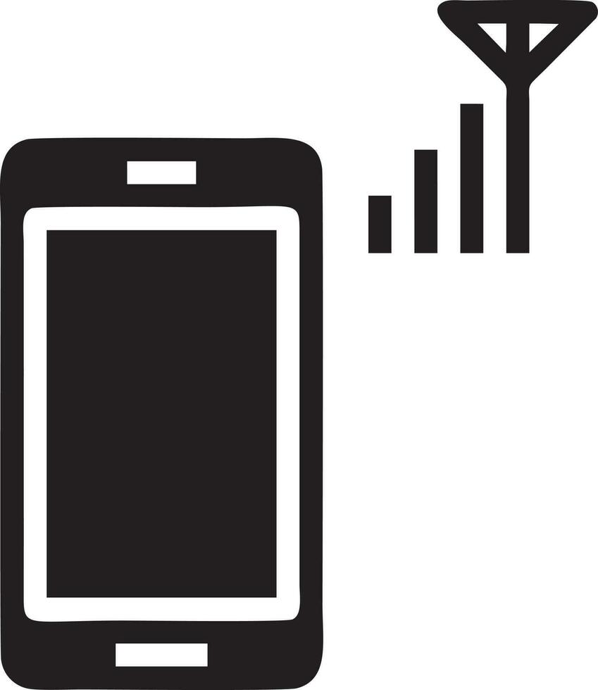 signal kommunikation information förbindelse trådlös ikon symbol vektor bild, illustration av de nätverk wiFi i svart bild. eps 10