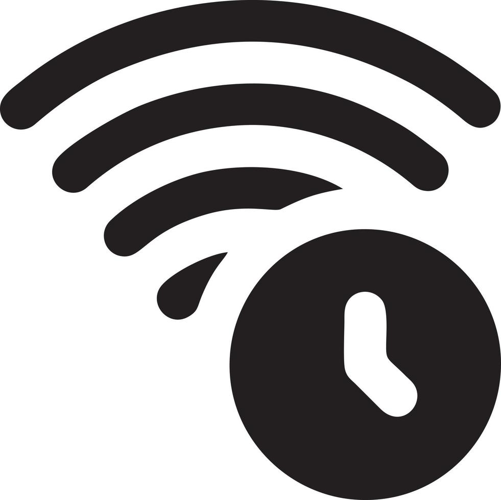 signal kommunikation information förbindelse trådlös ikon symbol vektor bild, illustration av de nätverk wiFi i svart bild. eps 10