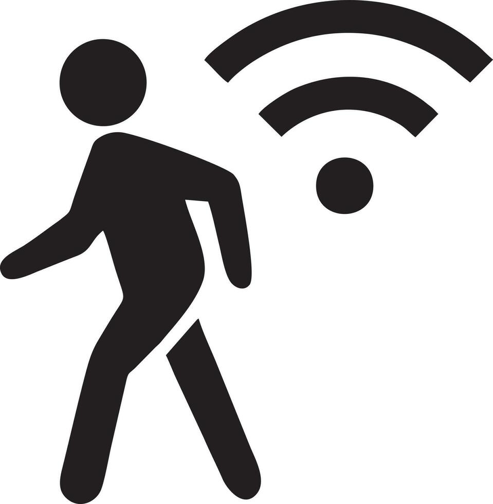 signal kommunikation information förbindelse trådlös ikon symbol vektor bild, illustration av de nätverk wiFi i svart bild. eps 10