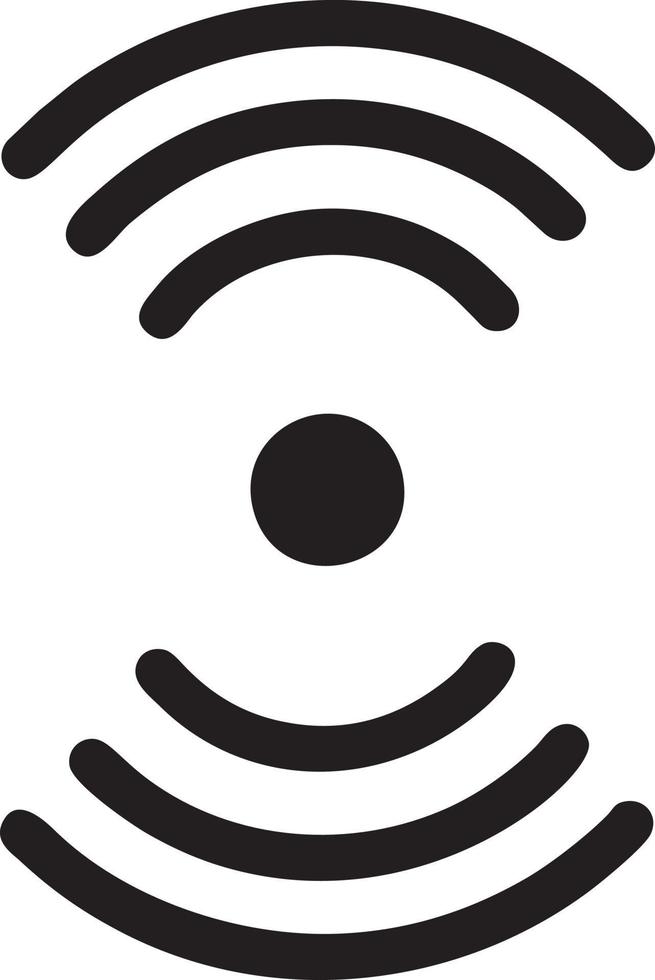 signal kommunikation information förbindelse trådlös ikon symbol vektor bild, illustration av de nätverk wiFi i svart bild. eps 10