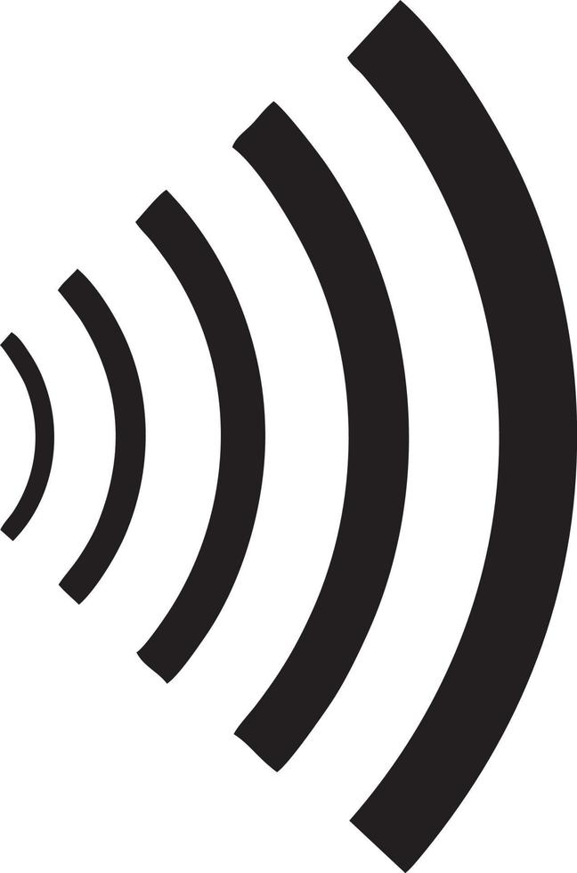 Signal Kommunikation Information Verbindung kabellos Symbol Symbol Vektor Bild, Illustration von das Netzwerk W-lan im schwarz Bild. eps 10