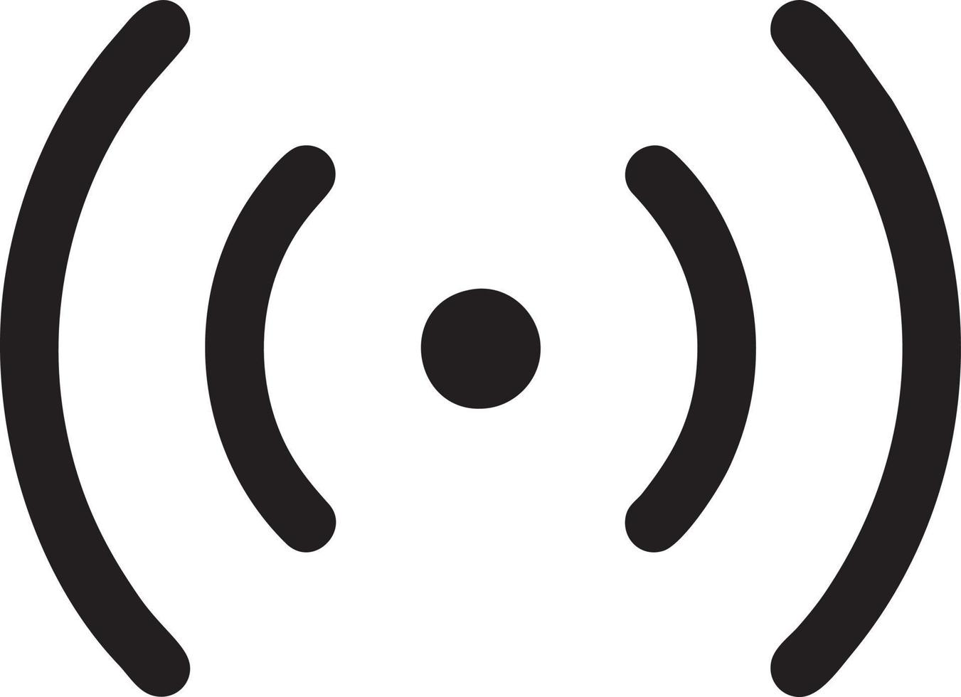 signal kommunikation information förbindelse trådlös ikon symbol vektor bild, illustration av de nätverk wiFi i svart bild. eps 10