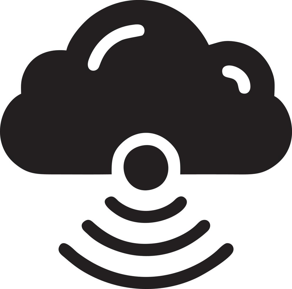 Signal Kommunikation Information Verbindung kabellos Symbol Symbol Vektor Bild, Illustration von das Netzwerk W-lan im schwarz Bild. eps 10