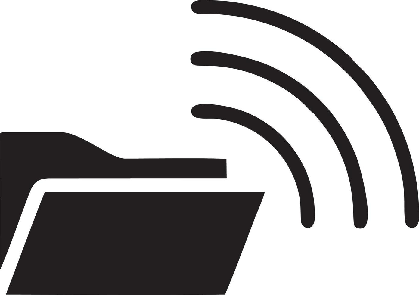 Signal Kommunikation Information Verbindung kabellos Symbol Symbol Vektor Bild, Illustration von das Netzwerk W-lan im schwarz Bild. eps 10