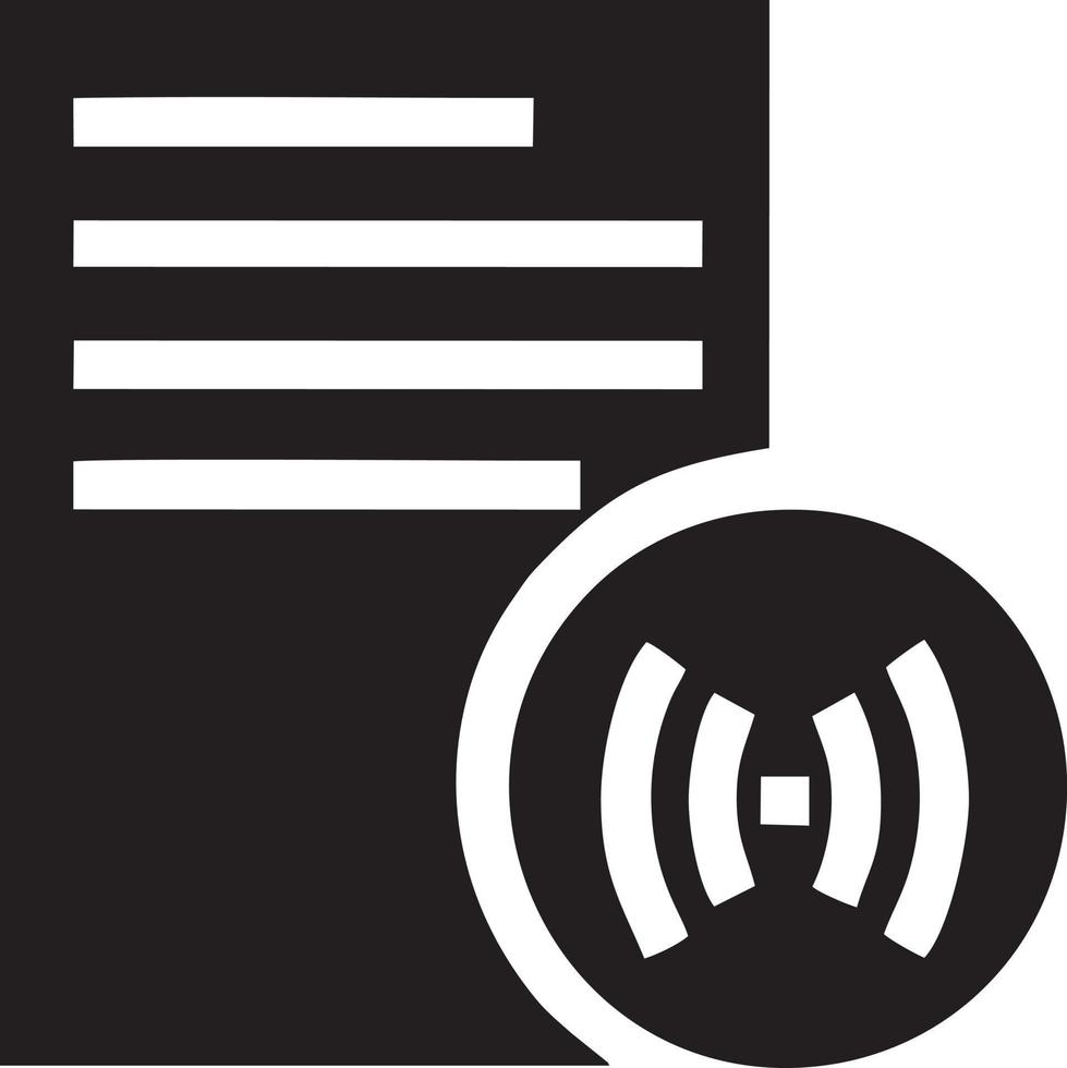 Signal Kommunikation Information Verbindung kabellos Symbol Symbol Vektor Bild, Illustration von das Netzwerk W-lan im schwarz Bild. eps 10