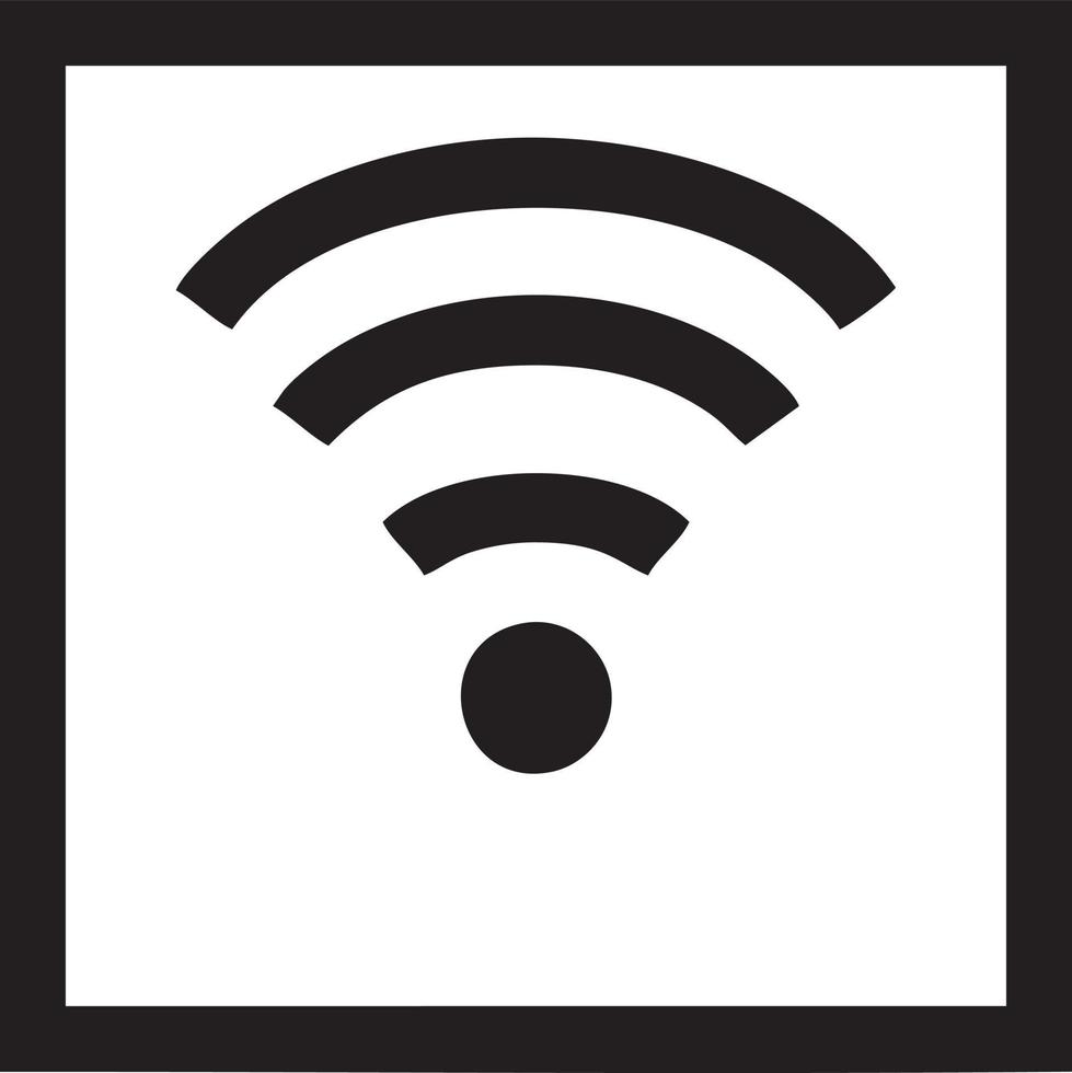 signal kommunikation information förbindelse trådlös ikon symbol vektor bild, illustration av de nätverk wiFi i svart bild. eps 10