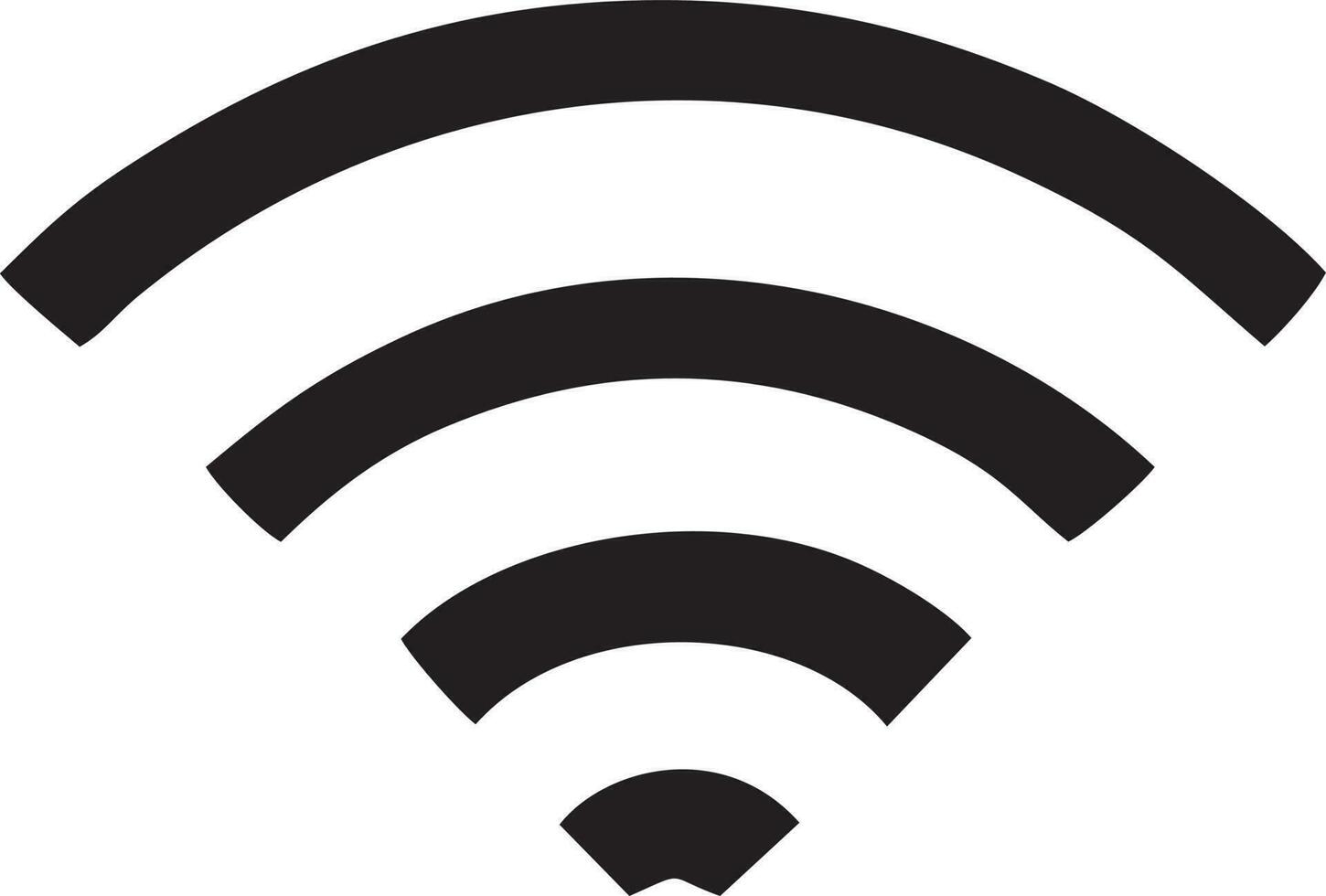 signal kommunikation information förbindelse trådlös ikon symbol vektor bild, illustration av de nätverk wiFi i svart bild. eps 10